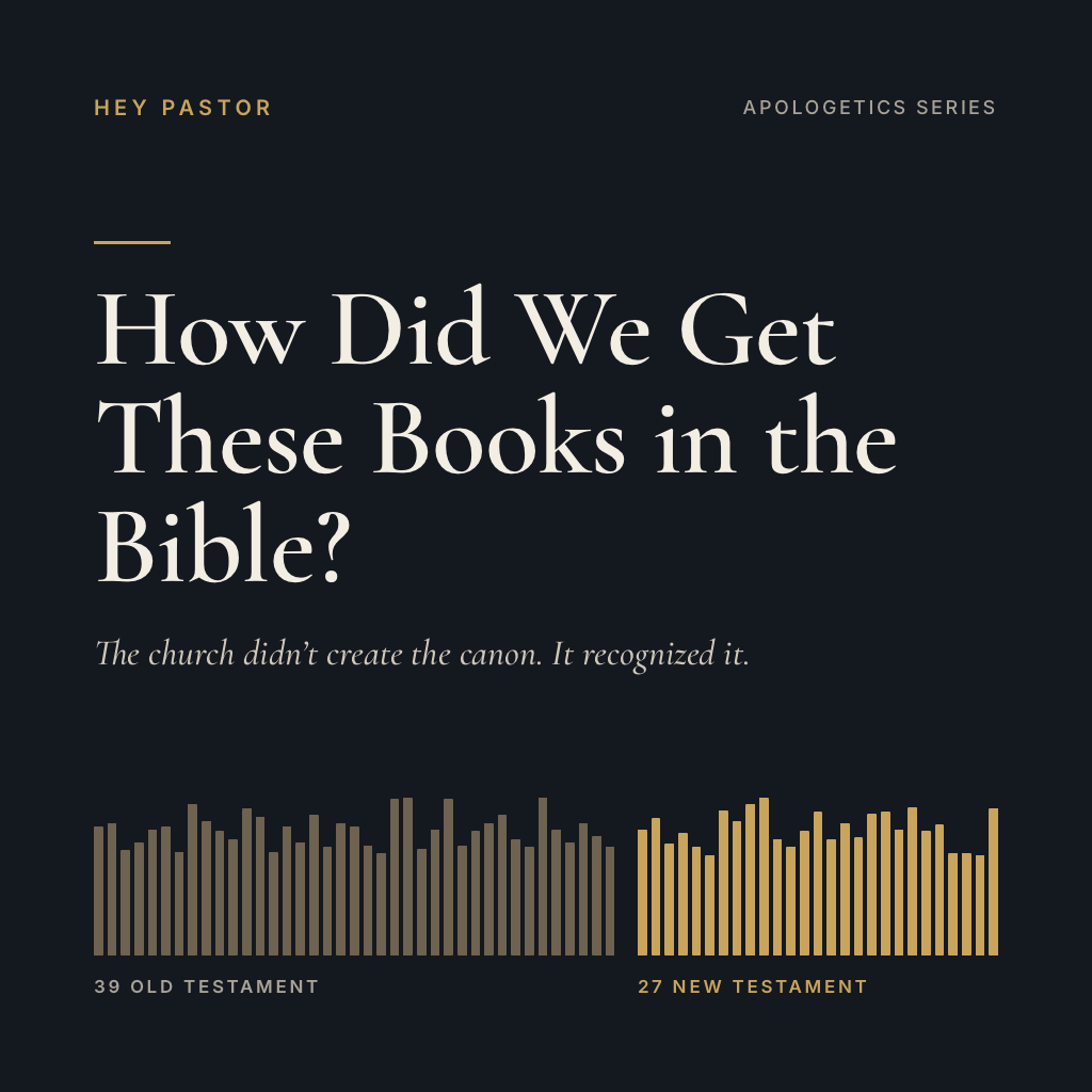 How Did We Get These Books in the Bible?