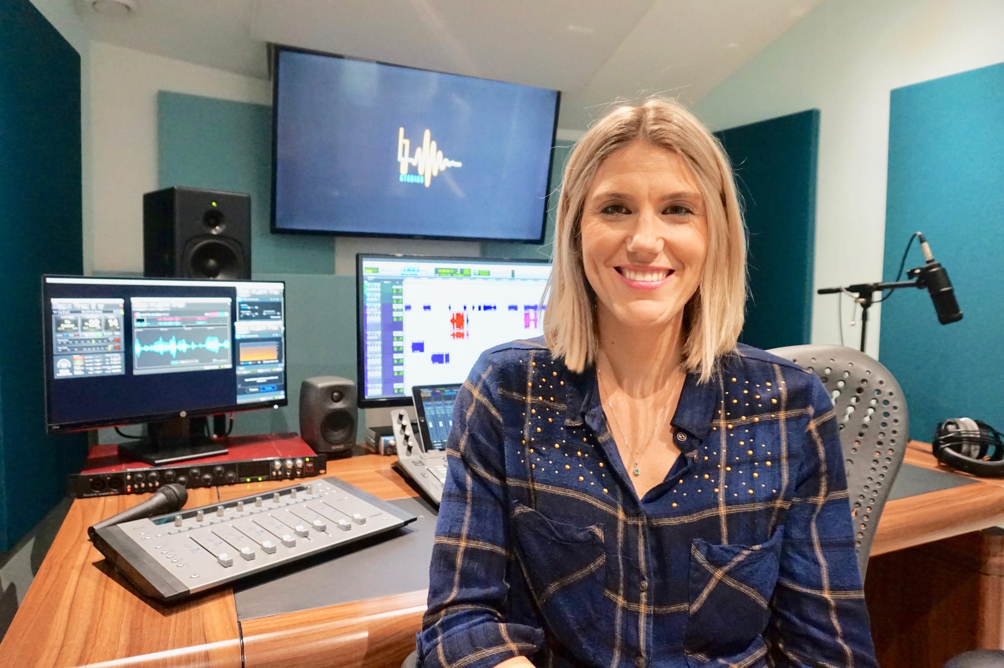 Lucy Mitchell in her studio.