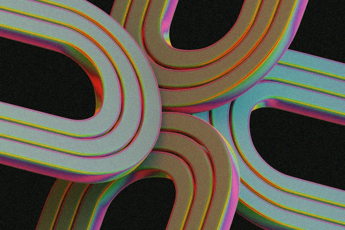 Abstract visual of magnet-like loops symbolising employer branding and talent attraction strategy