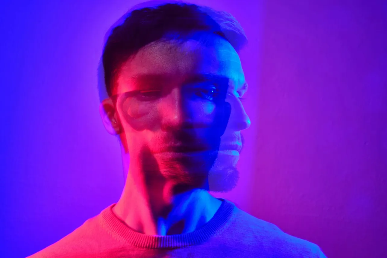 A motion blur portrait of a man 