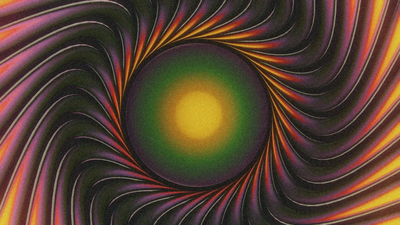 Abstract design resembling a radiant eye, symbolising deep insight and clarity into employer branding trends of 2025.