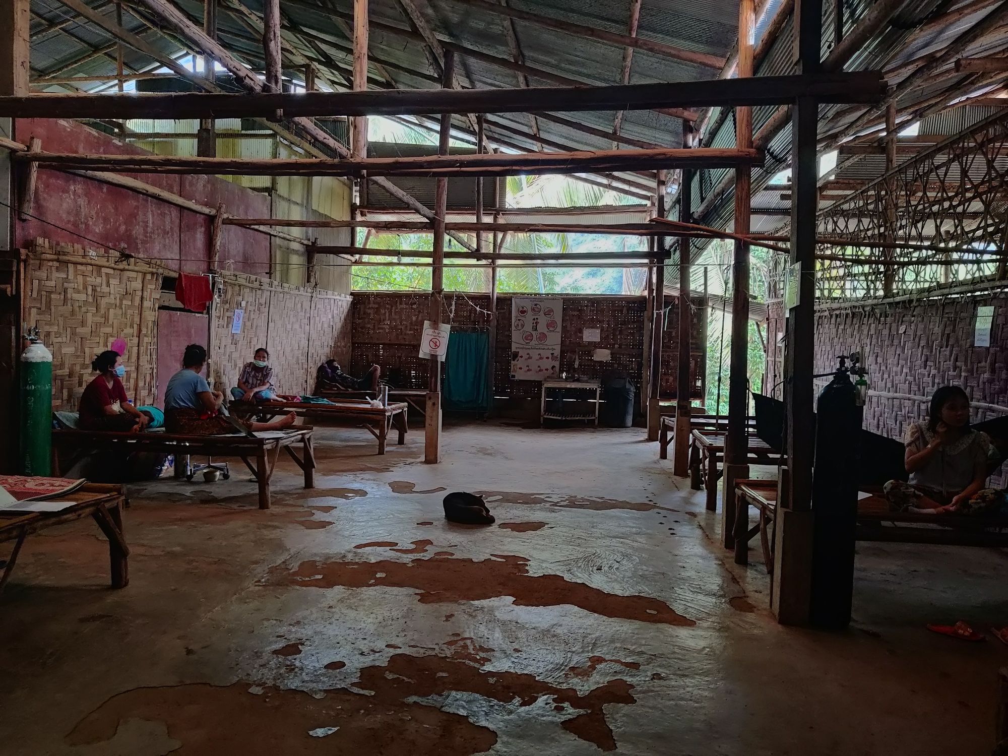 The main hospital in the camp provides basic healthcare for the community.