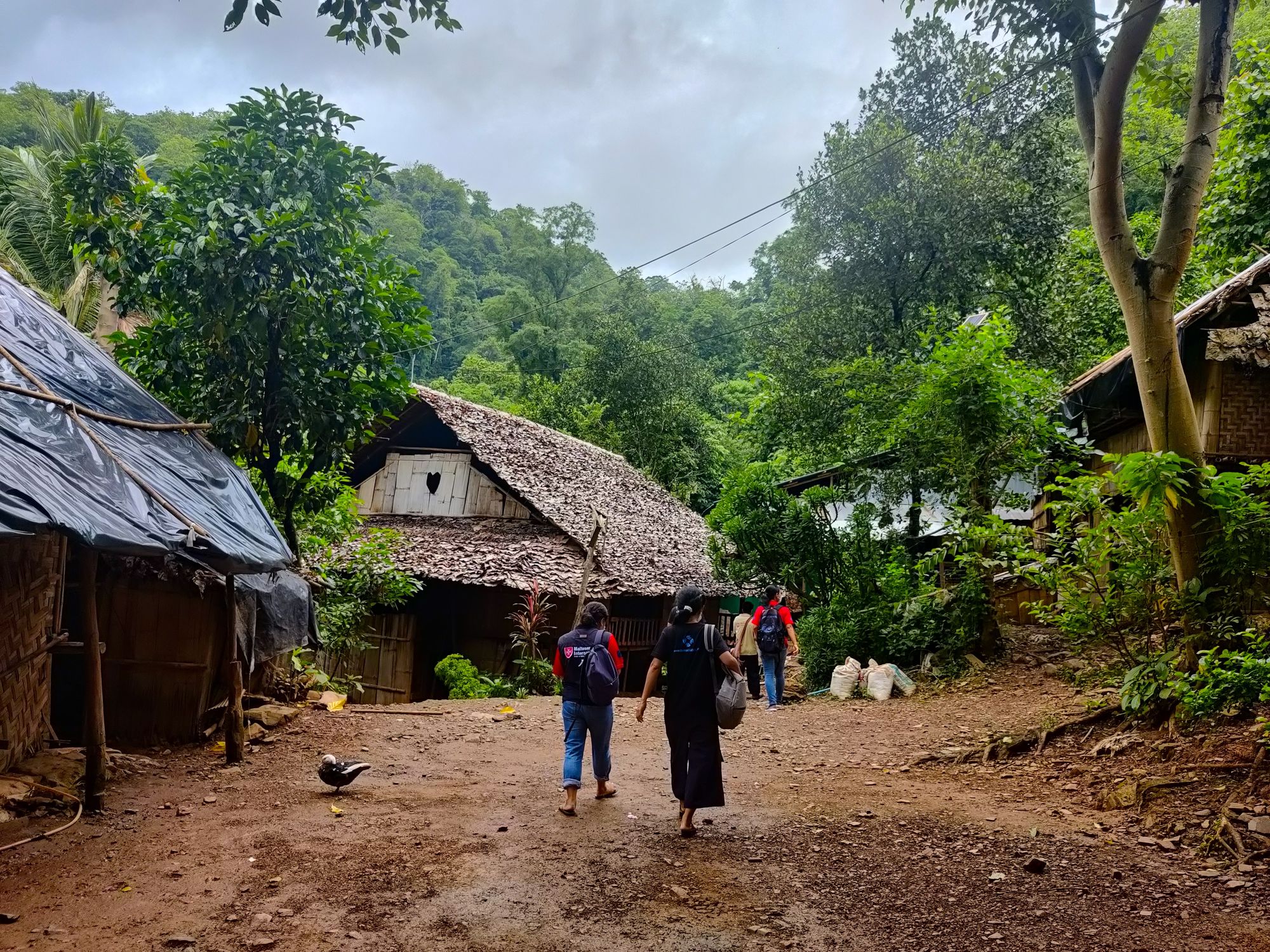 The camp, spanning 2.5 sq. kilometers, has a population of 9,200 refugees with the vast majority being ethnic Karen from across the border in eastern Burma.