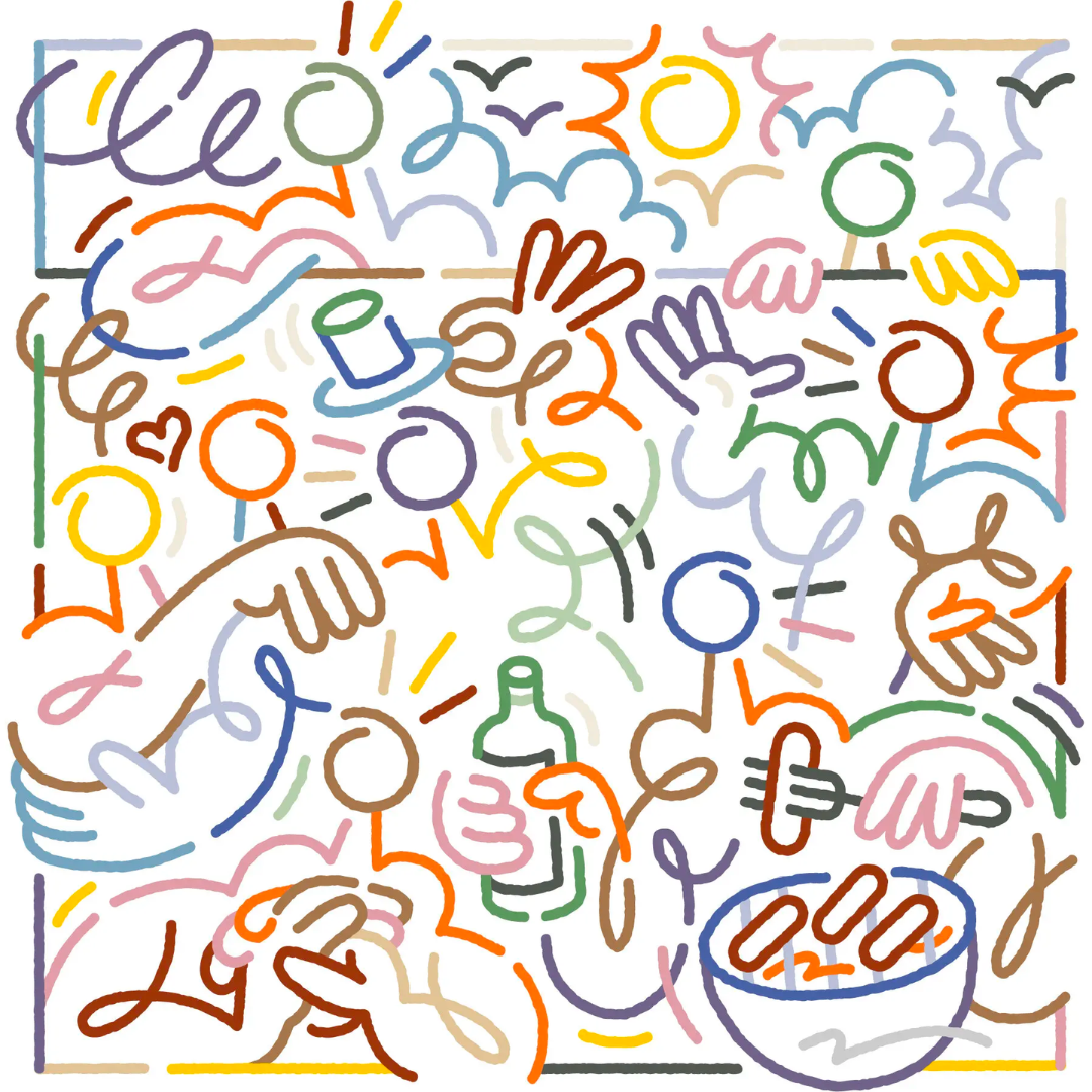 Artwork by Jordy van den Nieuwendijk sparked joy for our team at Watsi