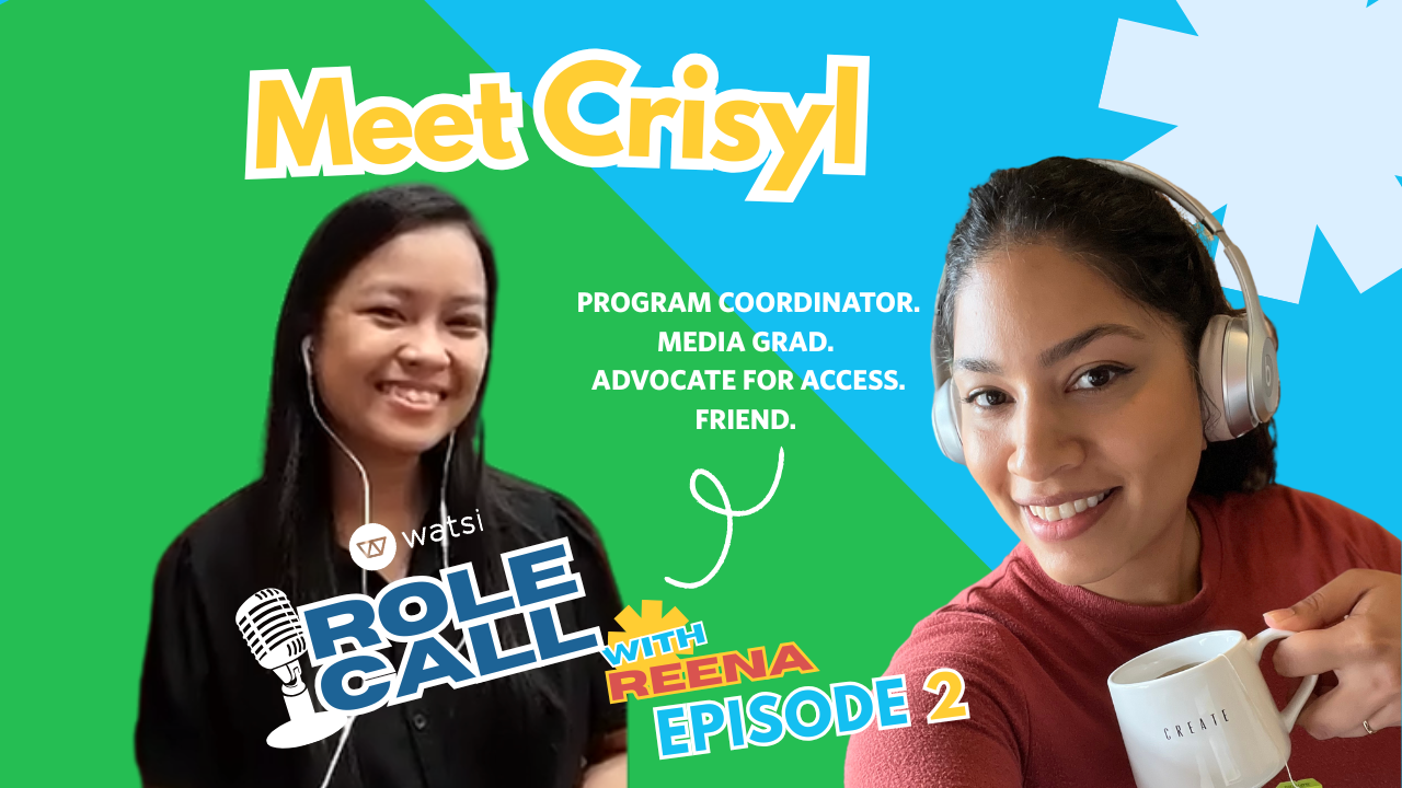 Image of Role Call Episode two featuring Crysil from the Phillippines and hosted by Reena.