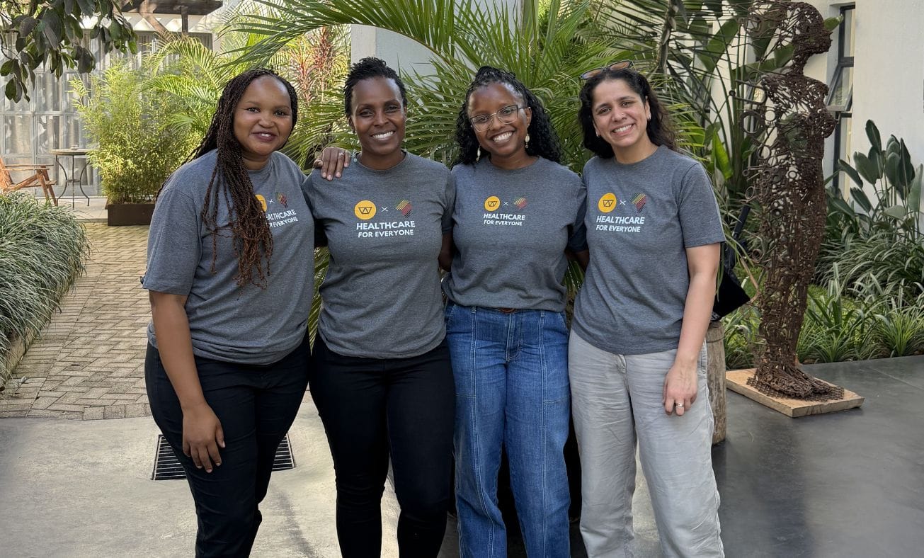 The Team. Jane (Watsi), Beth and Beatrice (African Mission Healthcare), and myself ready to head out.