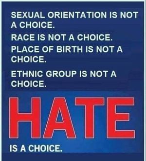 hate is a choice