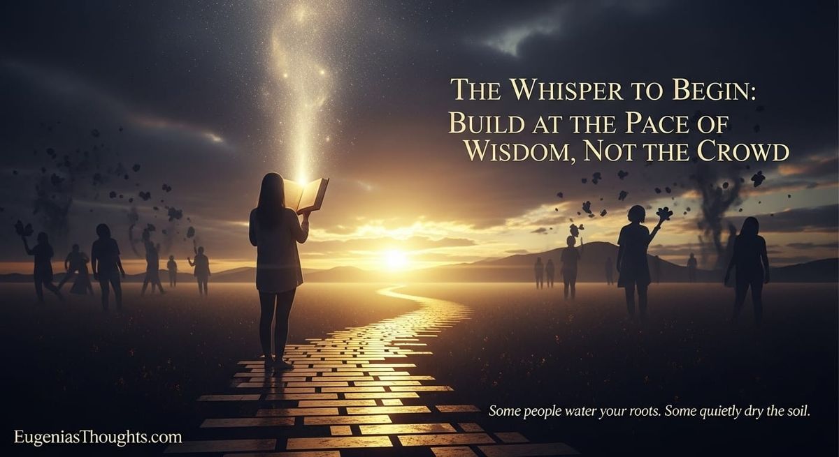 The Whisper to Begin: Build at the Pace of Wisdom, Not the Crowd