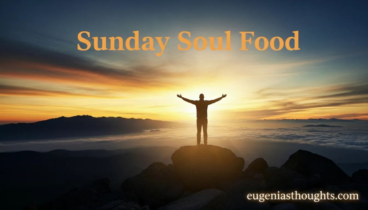 Sunday Soul Food: Return to your baseline. Remember your peace. Begin again.