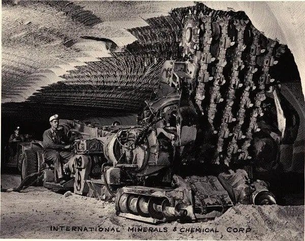 An example of an early Continuous Miner Machine