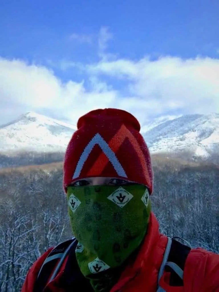 A selfie of Adam Thompson in front of Mt. Leconte, since climbing it was out of the question this trip.