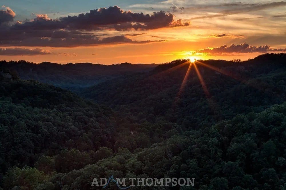 Chimney Rock Sunset, Red River Gorge, Kentucky – Shot at f/20