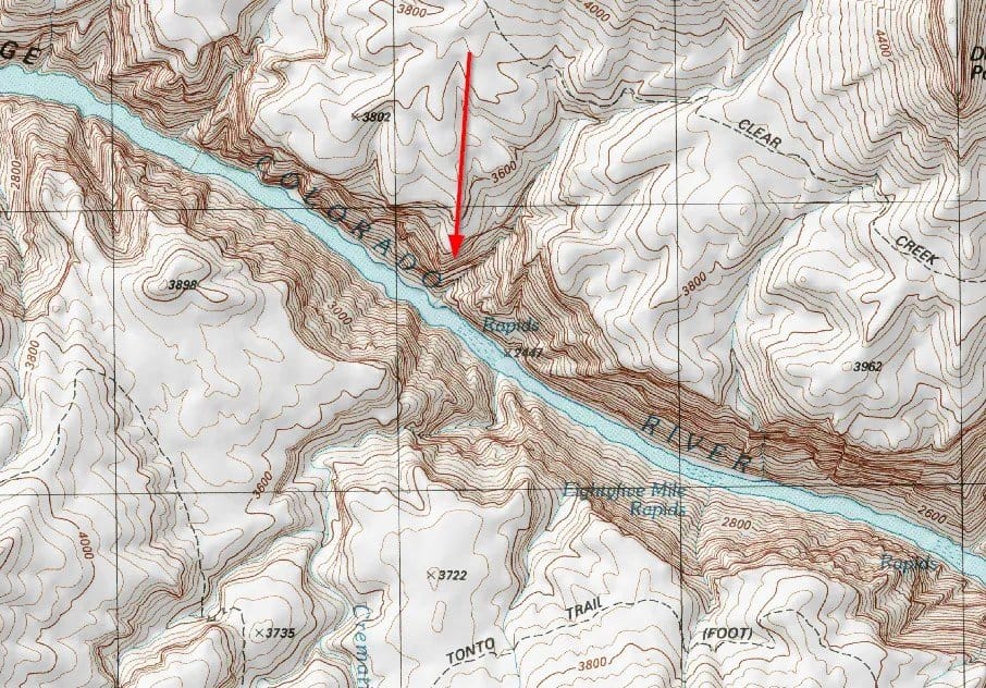 The Grand Canyon in Arizona provides us with an extreme example of what a canyon looks like on a topographic map.