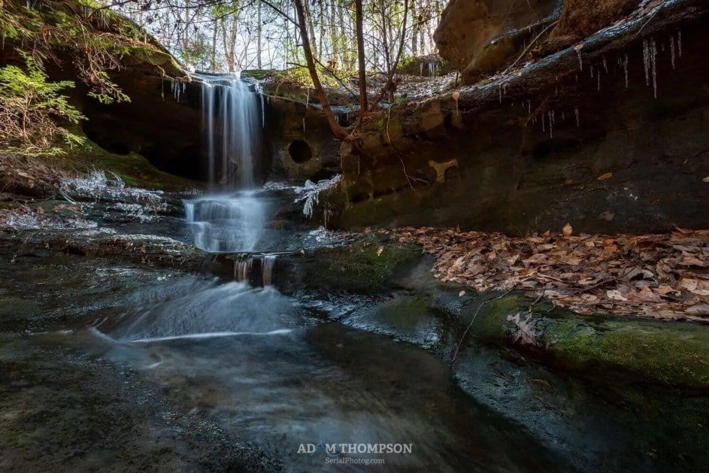 Grotto Falls, Mammoth Cave National Park, Kentucky.