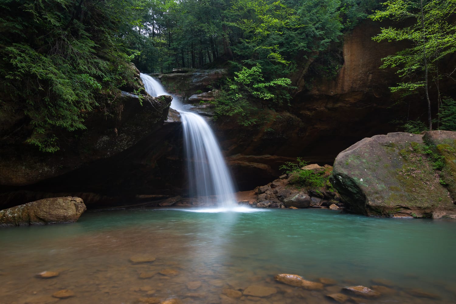 Lower Falls, Old Man’s Cave, Hocking Hills, Ohio.