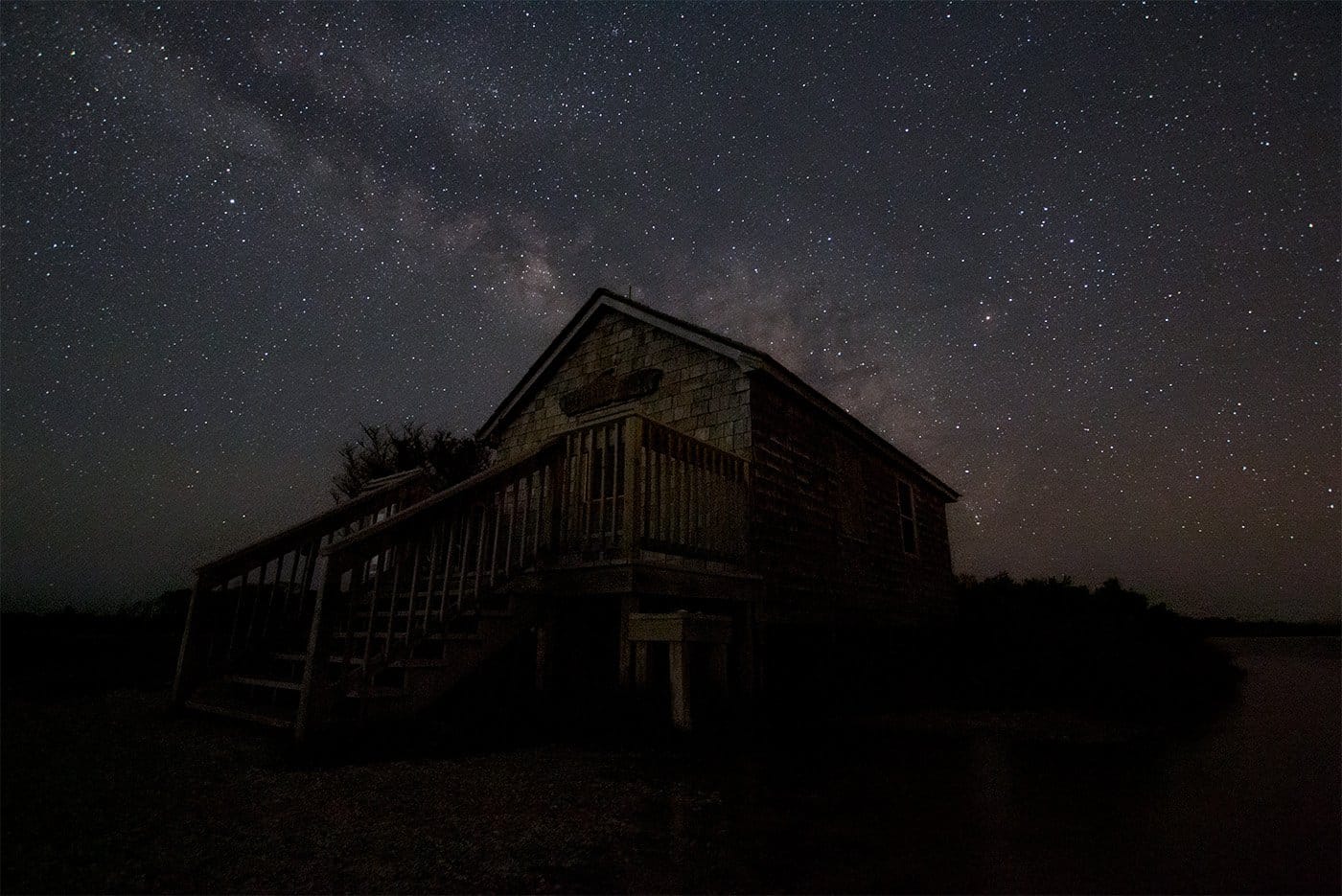 The Milky Way over the Naturalist's Cabin in Assateague Island