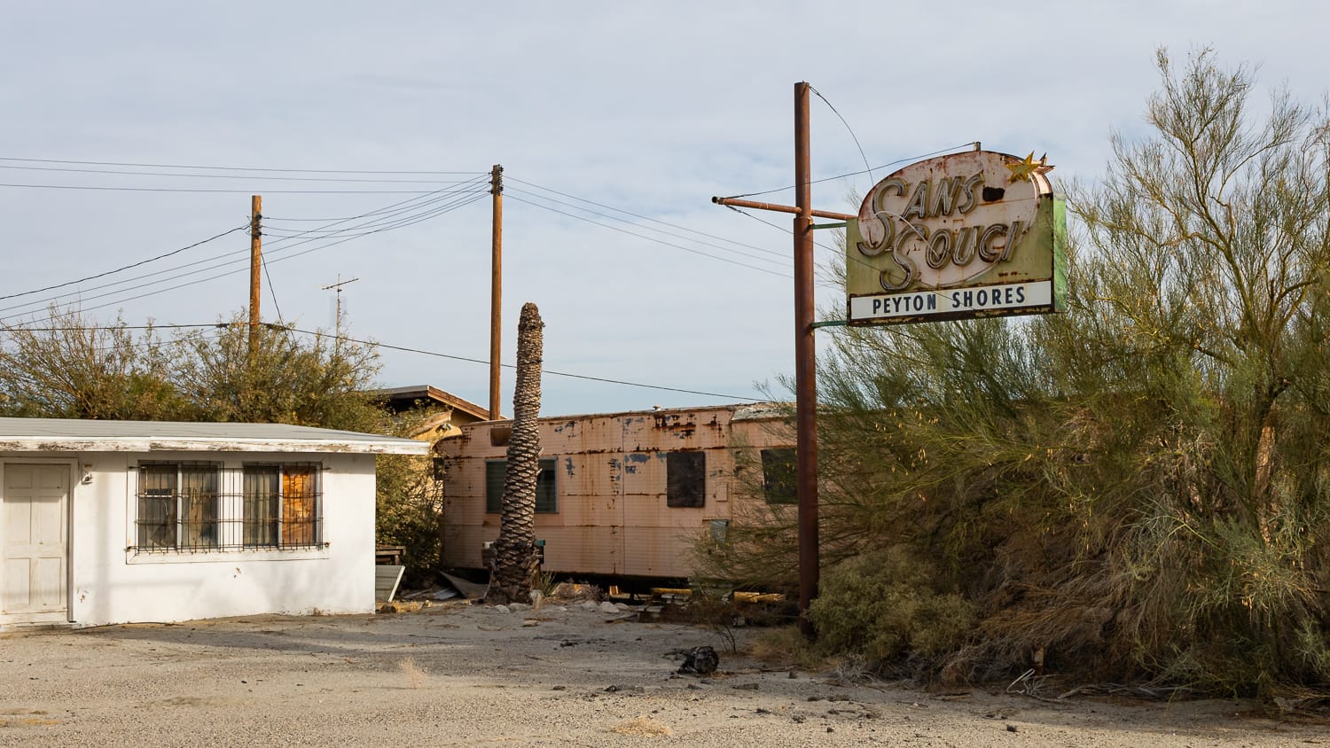 Some abandonment in Peyton Shores. Near the Salton Sea in California.