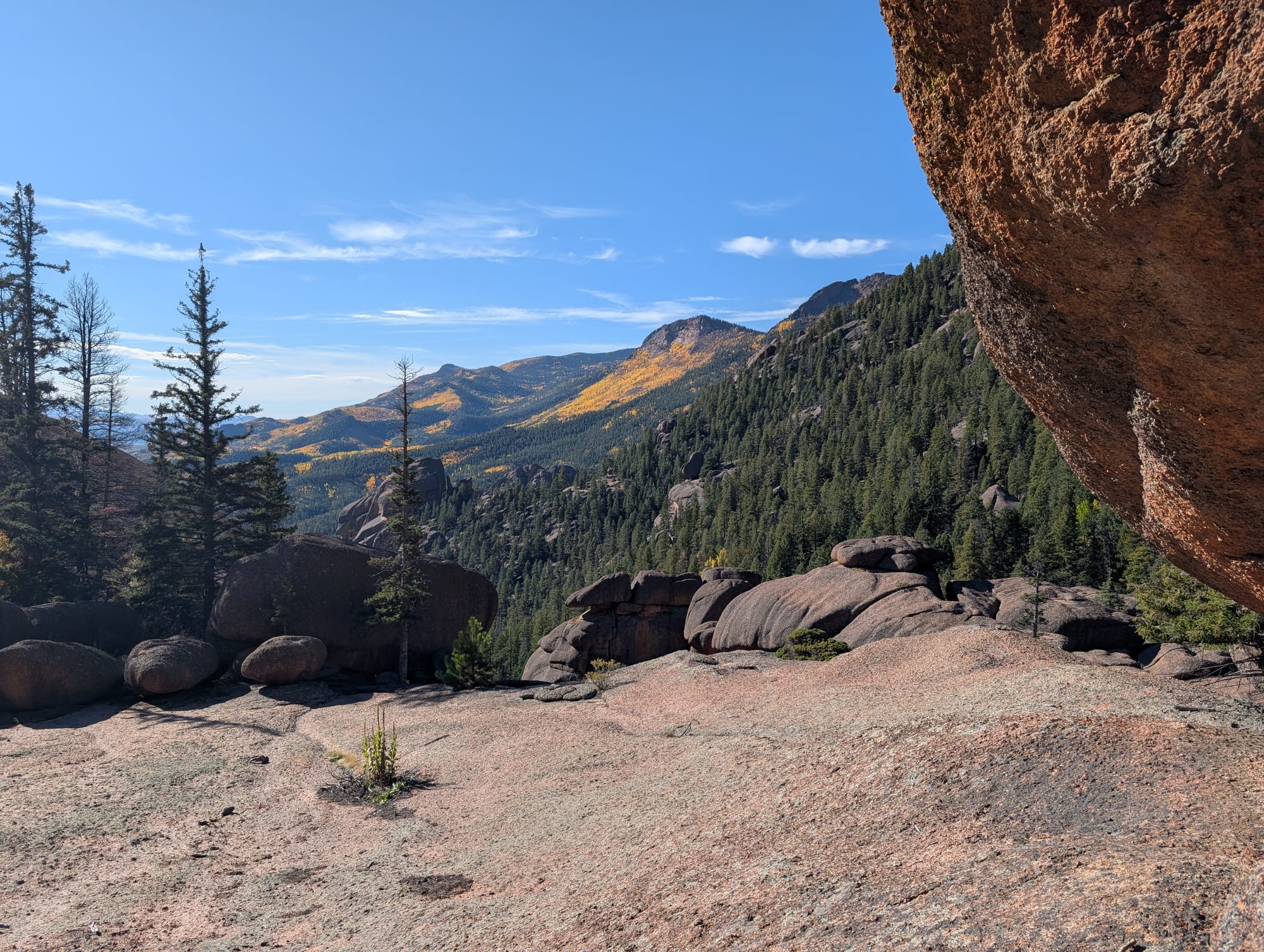Some of the views on the way up to Harmonica Arch in the Lost Creek Wilderness - Pike National Forest, Colorado. 