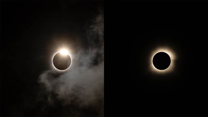 The 2024 total solar eclipse as shot from Oklahoma.