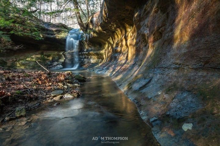 Azure Falls, Mammoth Cave National Park, Kentucky.
