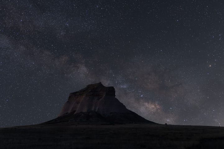 The Milky Way over the Pawnee Buttes