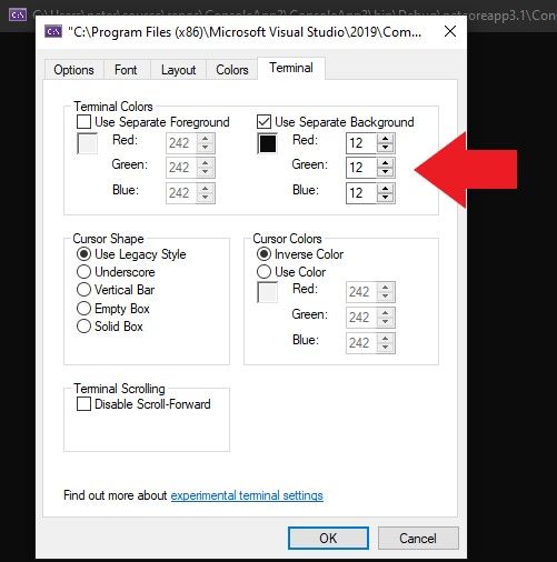 Visual-Studio-Console-Change-Colors