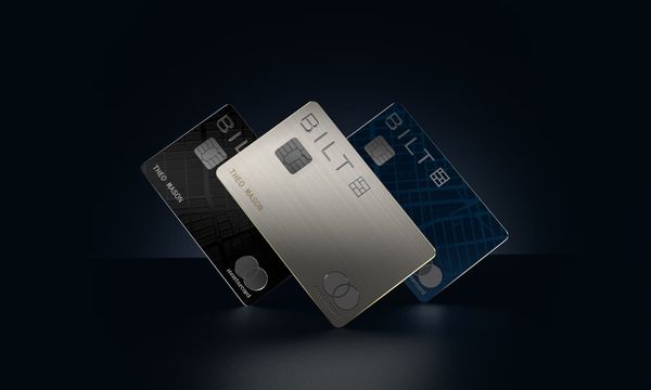 Three Bilt 2.0 credit cards next to each other.