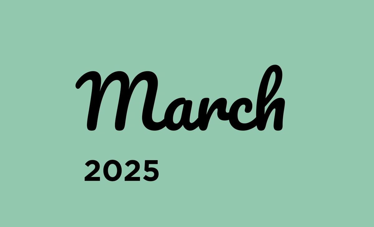 March Photo Schedule