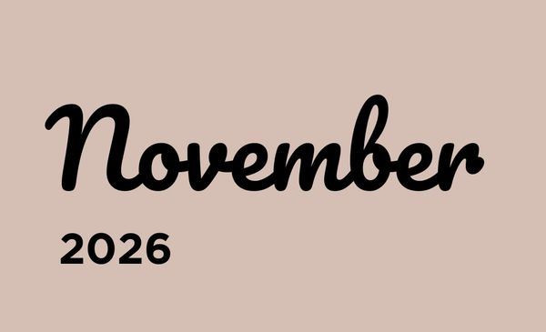 November Photo Schedule