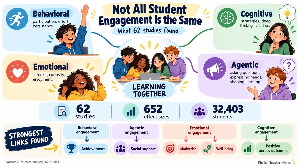 Not All Student Engagement Is the Same. What 62 Studies Found
