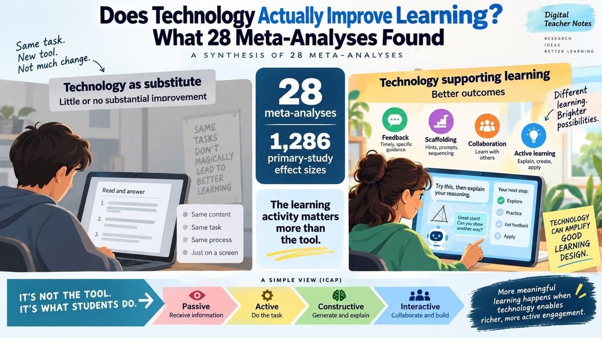 Does Technology Actually Improve Learning? What 28 Meta-Analyses Found