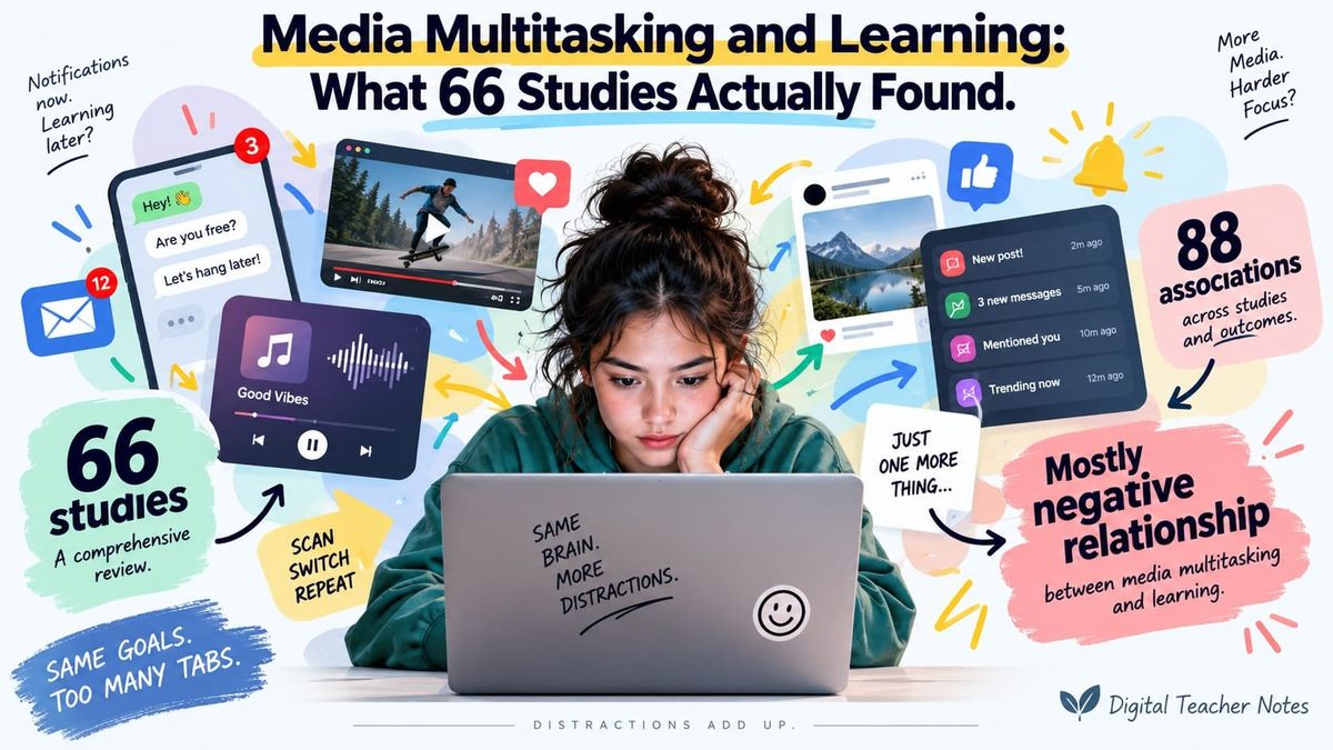 Media Multitasking and Learning: What 66 Studies Actually Found