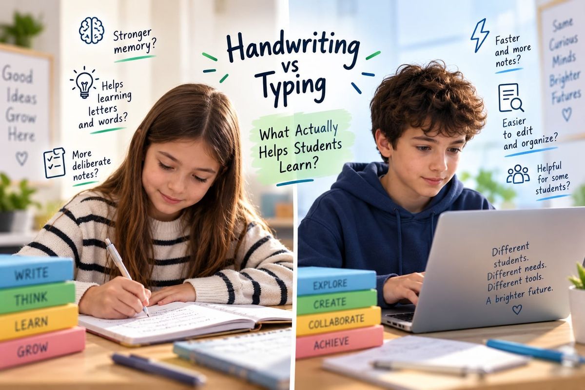 Handwriting vs Typing: What Actually Helps Students Learn?