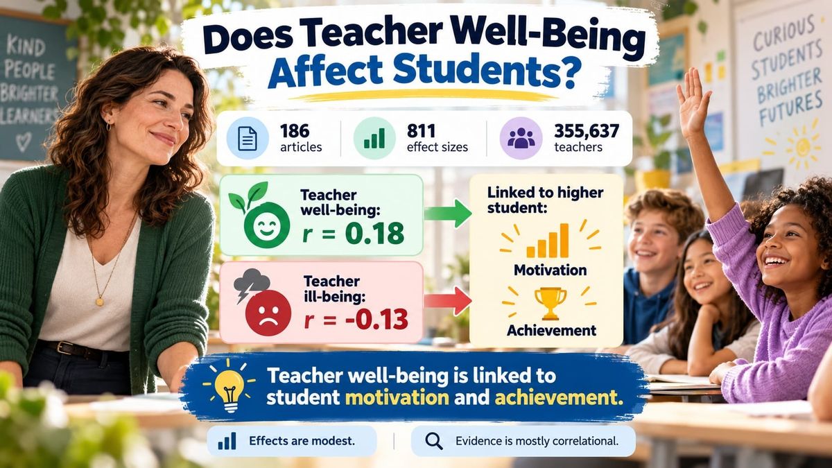 Does Teacher Well-Being Affect Students? What 186 Studies Found