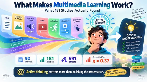 What Makes Multimedia Learning Work? What 181 Studies Actually Found