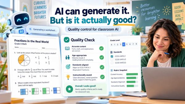 AI Can Write a Worksheet in Seconds. But Is It Actually Good?