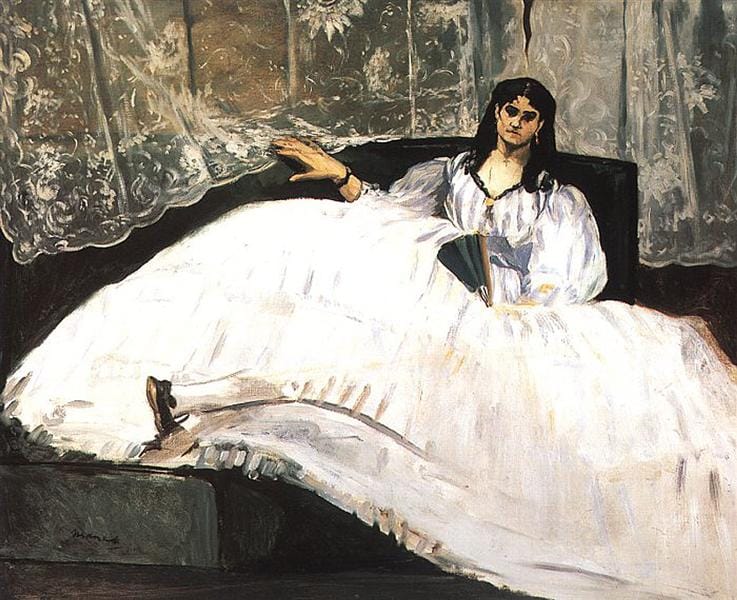 "Baudelaire’s Mistress (Portrait of Jeanne Duval)"; Eduoard Manet; 1862
