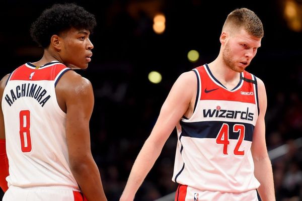 Davis Bertans is not feelin' bubbly