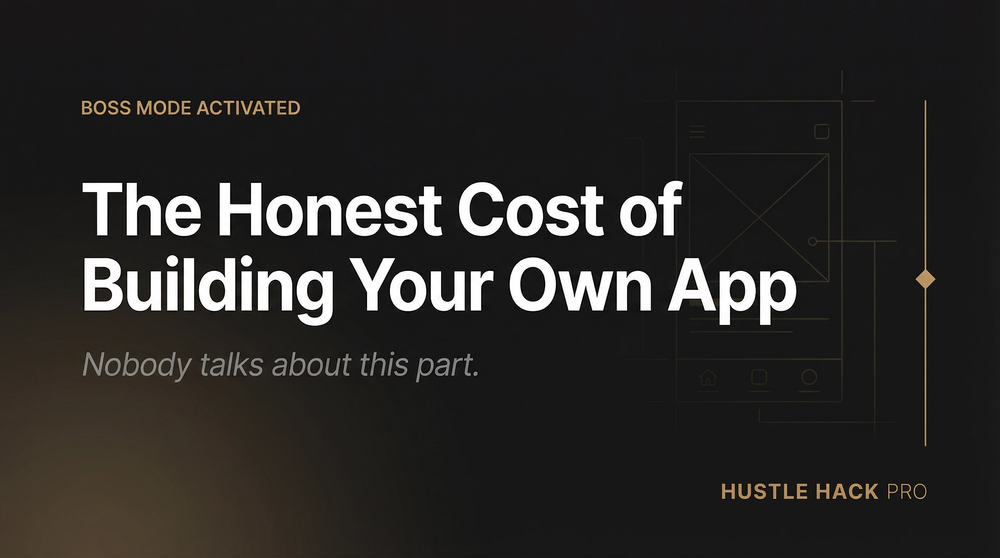The Honest Cost of Building Your Own App (Nobody Talks About This Part)