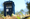 A shot of a model of a TARDIS, for Dr. Who, the birthday's theme