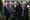Representatives from Birmingham City Council and Croydon Council outside a tower block