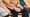Holding elderly hand