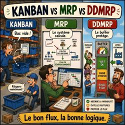 Kanban, MRP et DDMRP : trois façons de décider quand réapprovisionner