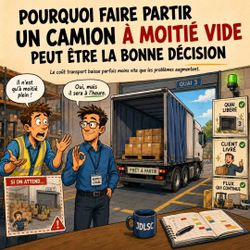 Pourquoi faire partir un camion à moitié vide peut être la bonne décision