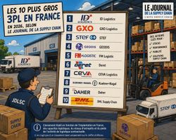 Les top 10 des 3PL en France en 2026, selon Le Journal de la Supply Chain