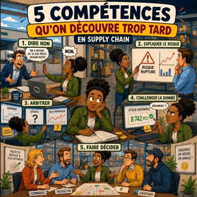 Les 5 compétences qu’on découvre souvent trop tard dans les métiers Supply Chain
