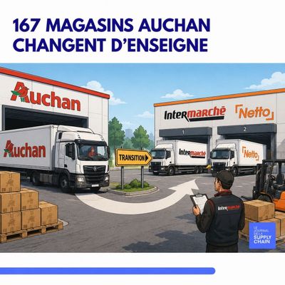 167 magasins Auchan changent d’enseigne : mais que devient la Supply Chain derrière ?