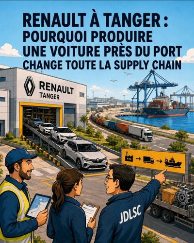 Renault à Tanger : pourquoi produire une voiture près du port change toute la supply chain