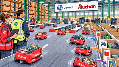 Auchan Retail robotise le flux que beaucoup d’entrepôts gèrent encore à la main : les retours.
