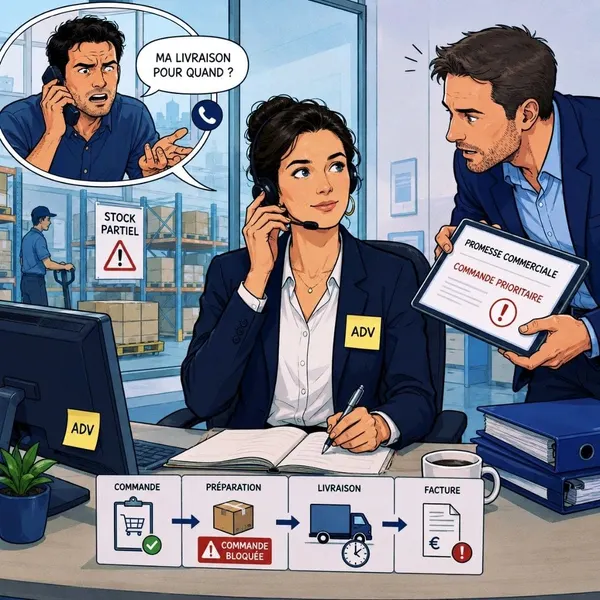Responsable ADV : le métier coincé entre le client, le stock et les promesses commerciales